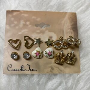 Gold and White Kids Earring Collection
